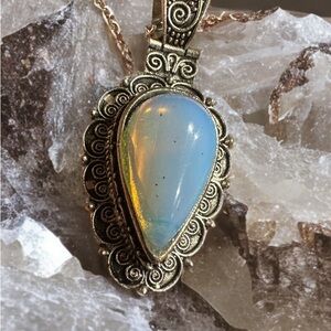 Moonstone Pendant Necklace